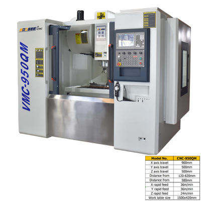 Industrial VMC 3 Axis CNC Vertical Machining Center 400kg Beban Maksimum Untuk Logam