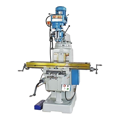 Vertikal 3 Axis Turret Milling Machine Untuk Pemrosesan Logam